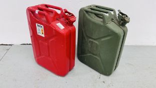 TWO 20 LITRE JERRY CANS