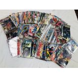 COLLECTION OF DC COMIC BOOKS INCLUDING BATMAN, ROBIN, CAT WOMAN, SUPERMAN, STARTREK, AQUAMAN,