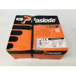 1 X SEALED PACK 2200 PASLODE D. HEAD 3,1 X 75MM RING NAILS COMPLETE WITH CARTRIDGES.