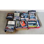 SEVEN BOXES CONTAINING AN EXTENSIVE COLLECTION OF WARTIME AVIATION BOOKS AND DVD'S TO INCLUDE AIR