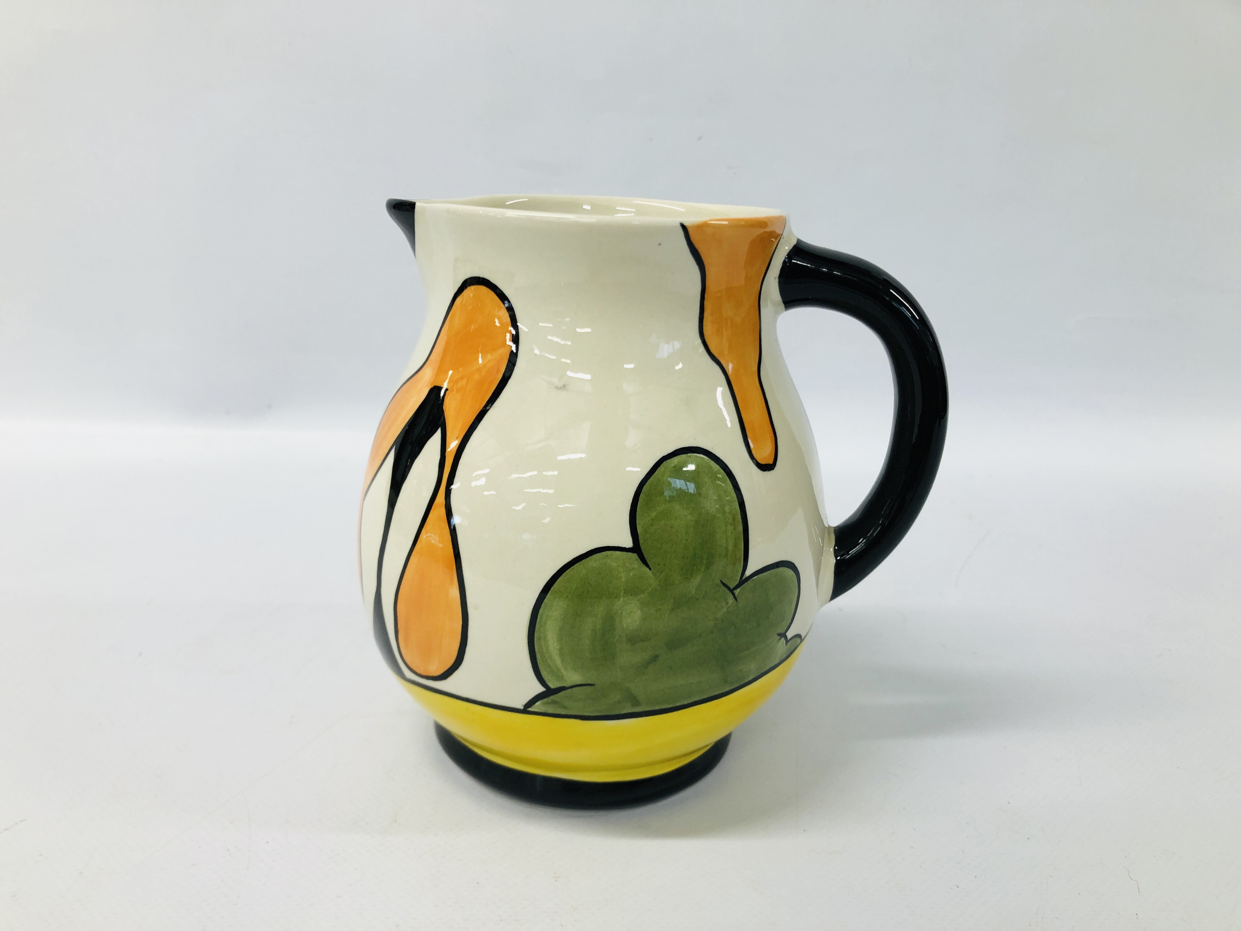 LORNA BAILEY "HOUSE AND PATH" JUG BEARING SIGNATURE, H 15CM.