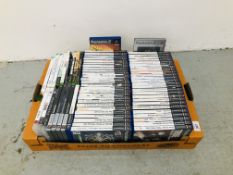 A QUANTITY OF MAINLY PS2 GAMES, APPROX 70 DISCS.