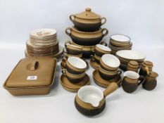 COLLECTION OF ASSORTED DENBY TEA AND DINNERWARE (55 PIECES)