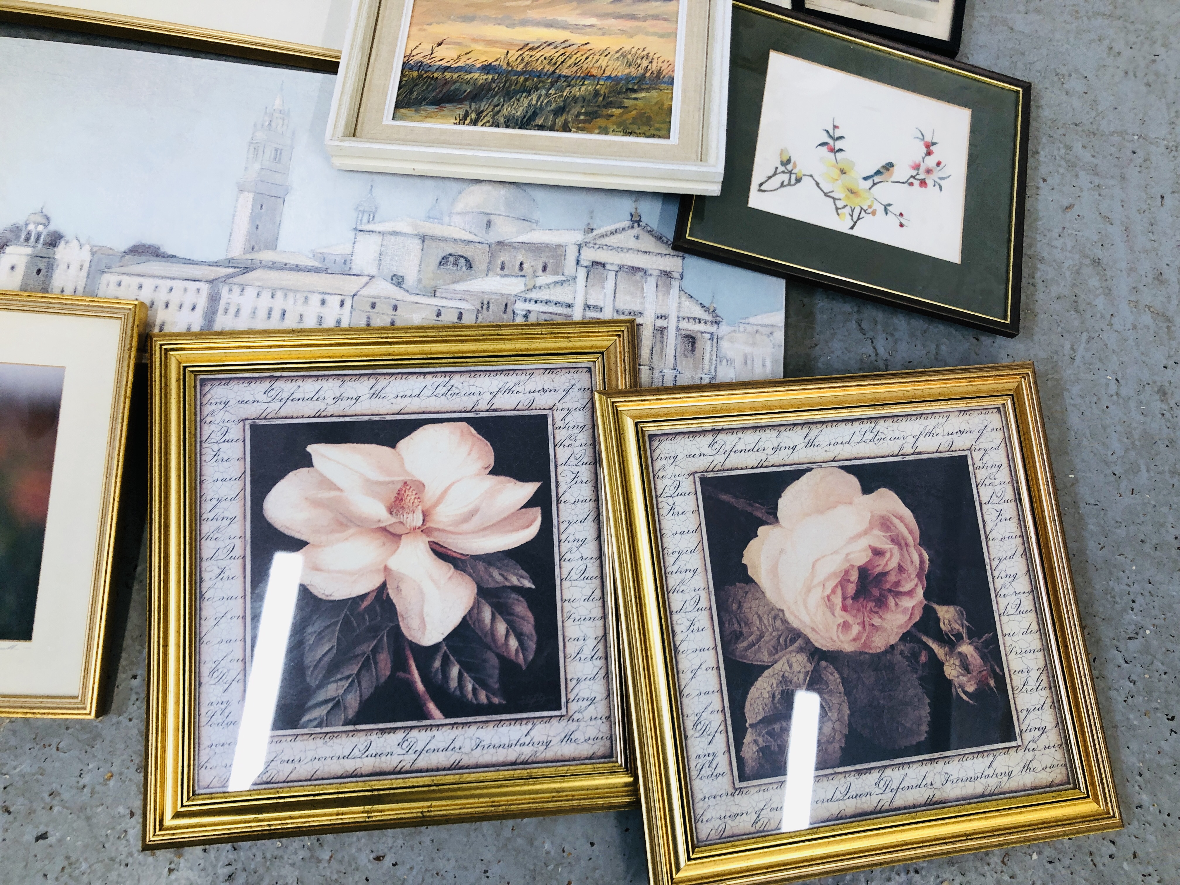 COLLECTION OF FRAMED PICTURES AND PRINTS TO INCLUDE ORIGINAL ARTWORKS BY EVA CHAPMAN, ETC. - Image 2 of 6