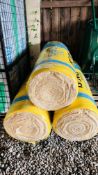 3 X ROLLS OF 100MM ISOVER PARTY WALL RD INSULATION.