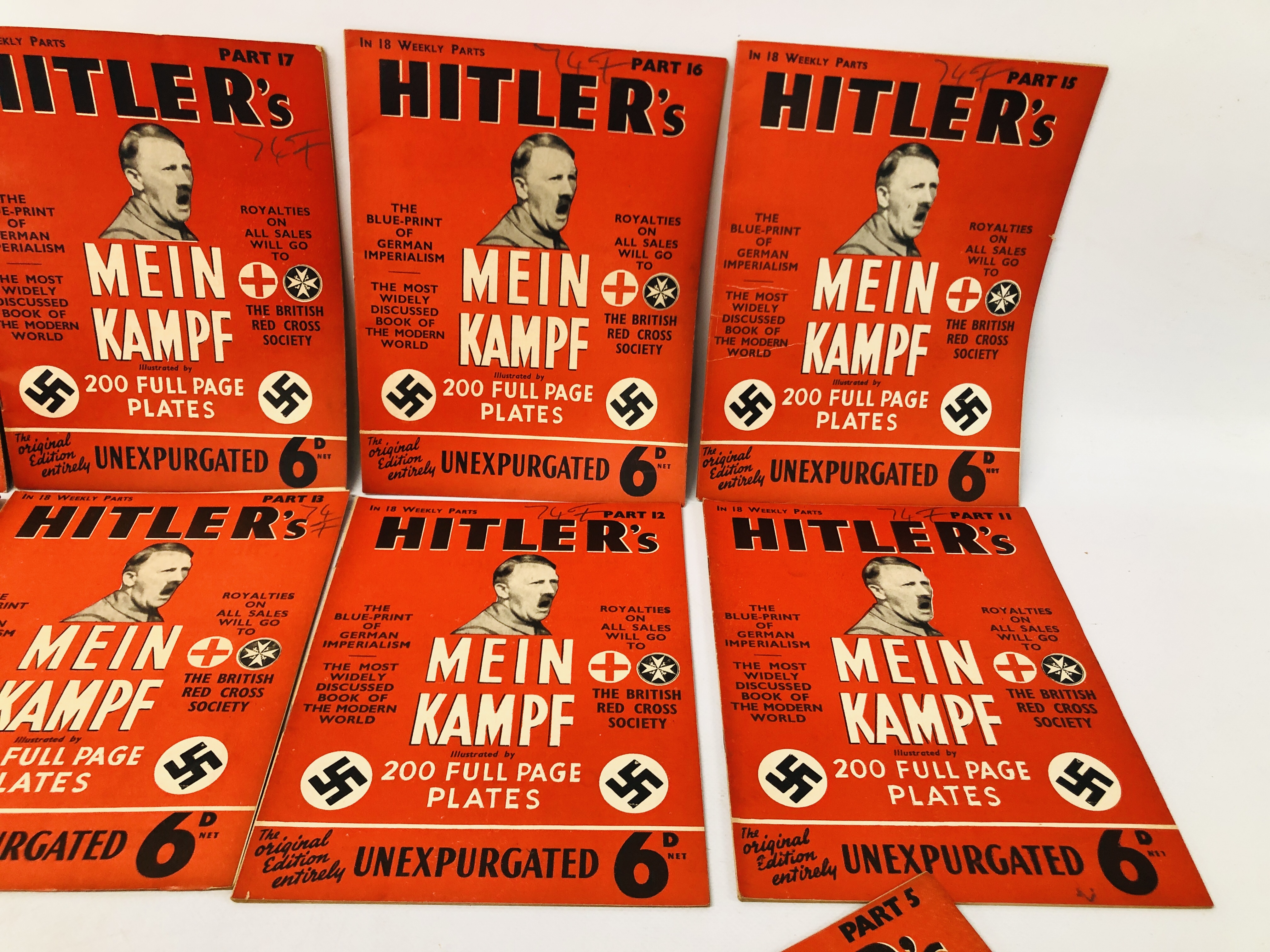 A FULL SET OF 18 HITLERS MAGAZINES MEIN KAMPF. - Image 3 of 8