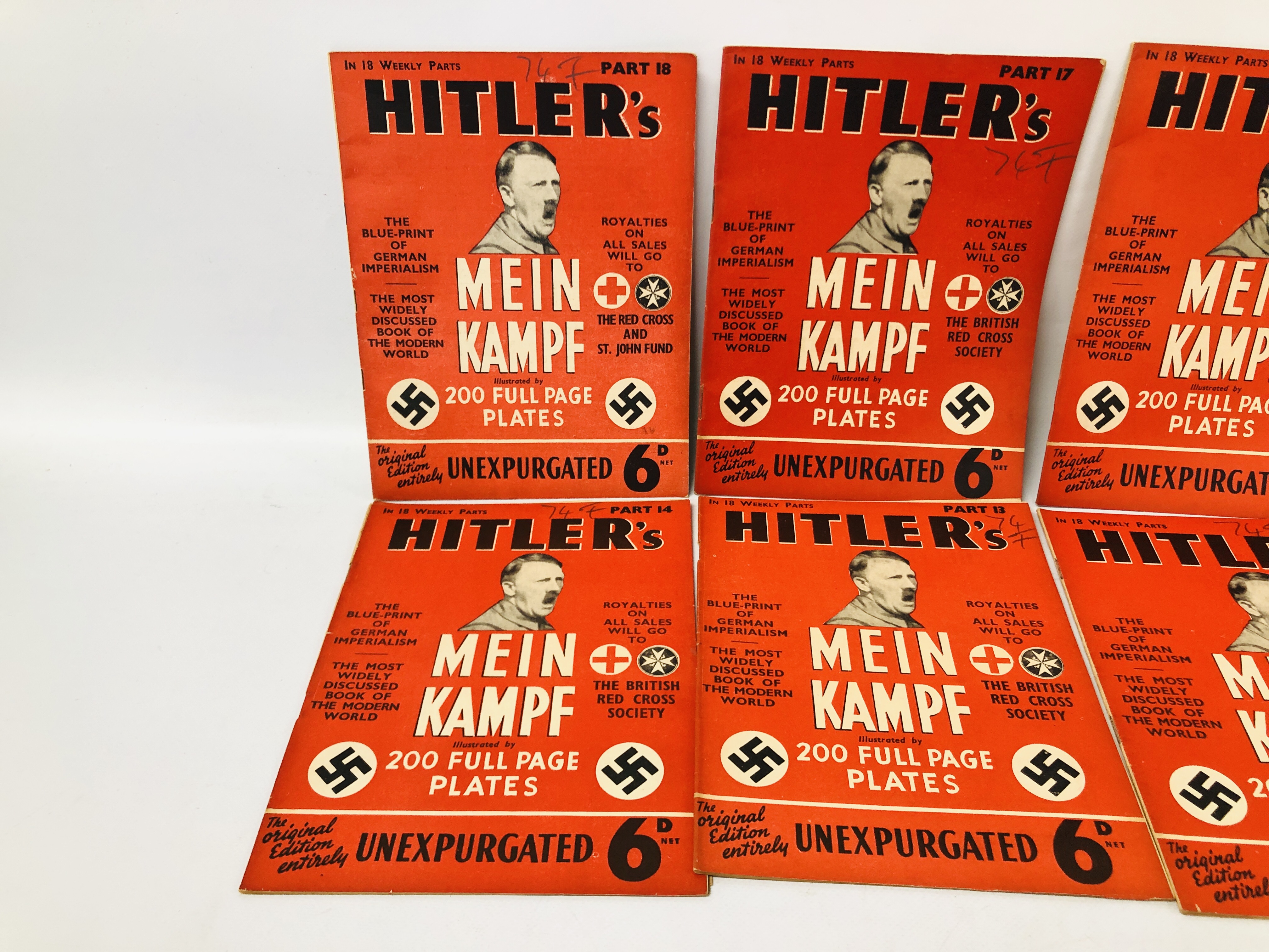 A FULL SET OF 18 HITLERS MAGAZINES MEIN KAMPF. - Image 2 of 8