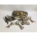 55 PIECES OF SILVER PLATED CUTLERY,