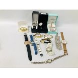 COLLECTION OF ASSORTED LADIES WRIST WATCHES TO INCLUDE DESIGNER BRANDED