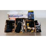 A COLLECTION OF OPTICAL AND PHOTOGRAPHIC EQUIPMENT TO INCLUDE NIKON F SLR CAMERA,