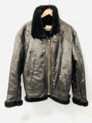 A LEATHER MOTORING JACKET