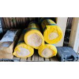 4 X ROLLS OF ISOVER RD PARTY WALL 75MM INSULATION.