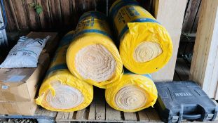 4 X ROLLS OF ISOVER RD PARTY WALL 75MM INSULATION.
