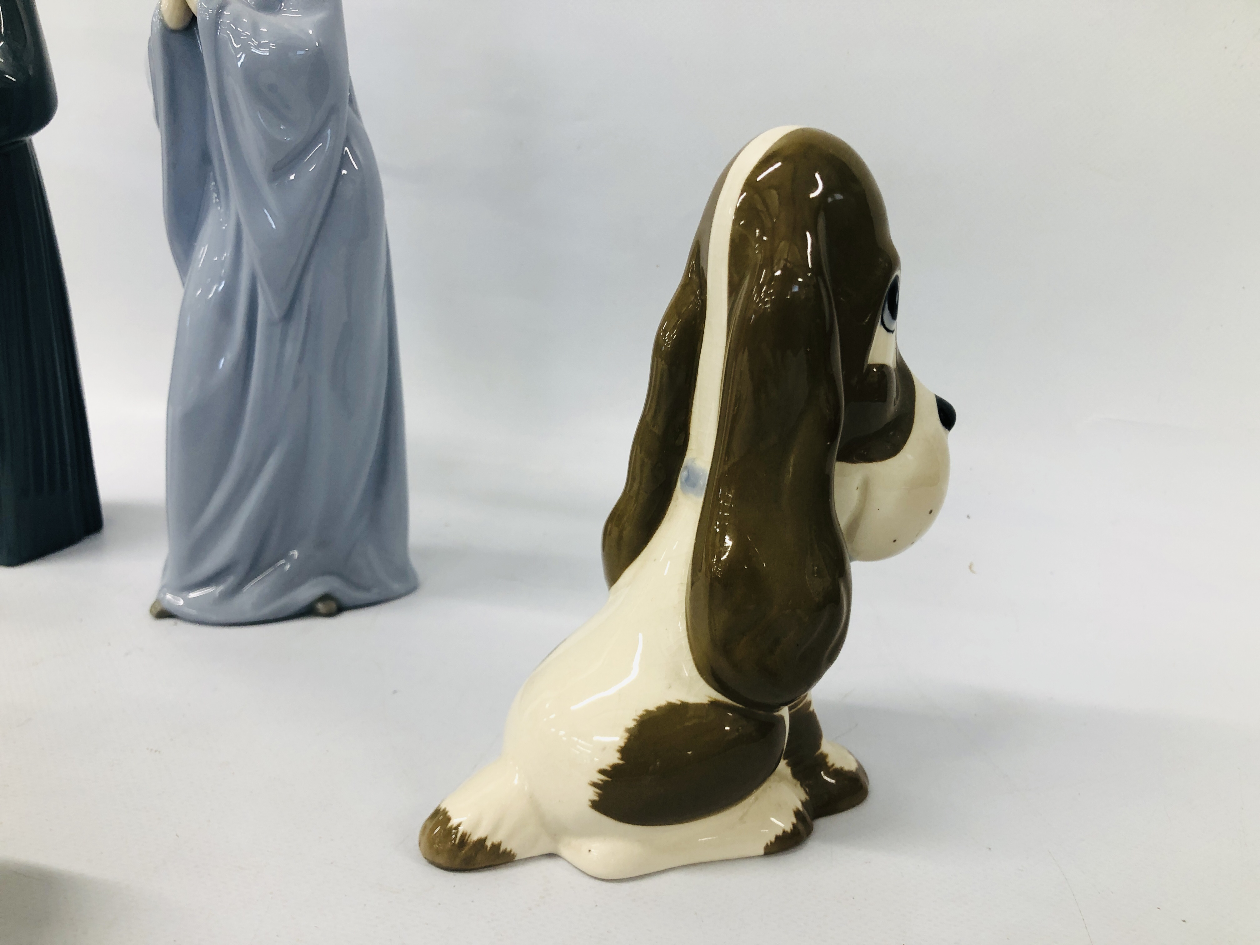 TWO LLADRO FIGURES, COW IN THE BESWICK STYLE, - Image 7 of 13