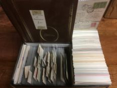 BOX OF MIXED POSTCARDS IN TWO FOLDERS AND LOOSE, TUCKS OILETTES, ABERDEEN, NORTH AMERICA,