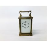 A FRENCH CARRIAGE CLOCK C.