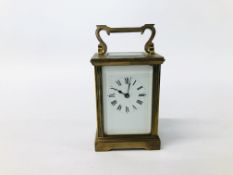 A FRENCH CARRIAGE CLOCK C.