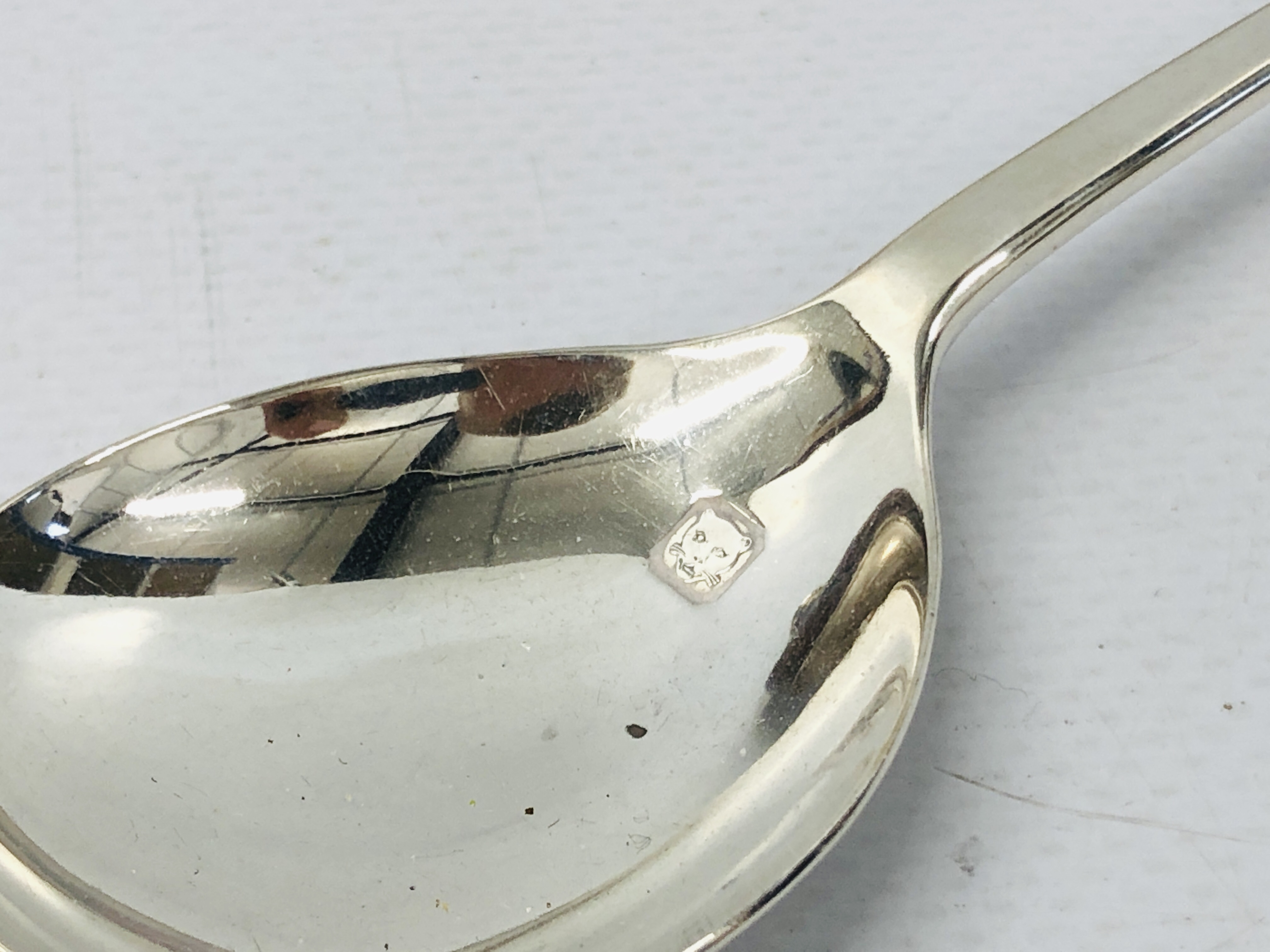 STERLING SILVER STIRRER , SILVER CADDY SPOON, - Image 8 of 11