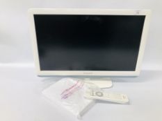 PHILIPS 22 INCH TV MODEL 22PFL3415H/12 WITH REMOTE AND INSTRUCTIONS - SOLD AS SEEN.