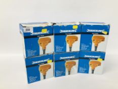 SIX BOXED SILVERLINE PALM NAILERS