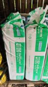 4 X PACKS OF 125MM KNAUF SLAB INSULATION (4 PIECES PER PACK) 1200MM X 455MM.