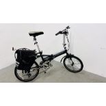 A VIKING SAFARI ALLOY P11 FOLDING BICYCLE WITH PANNIERS