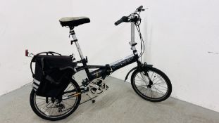 A VIKING SAFARI ALLOY P11 FOLDING BICYCLE WITH PANNIERS