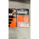 1 X SEALED PACK 2200 PASLODE D. HEAD 3,1 X 75MM RING NAILS COMPLETE WITH CARTRIDGES.