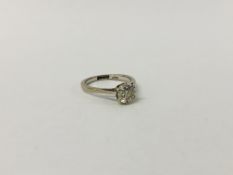 18CT WHITE GOLD SOLITAIRE DIAMOND RING (APPROX STONE DIAMETER 5.6MM).