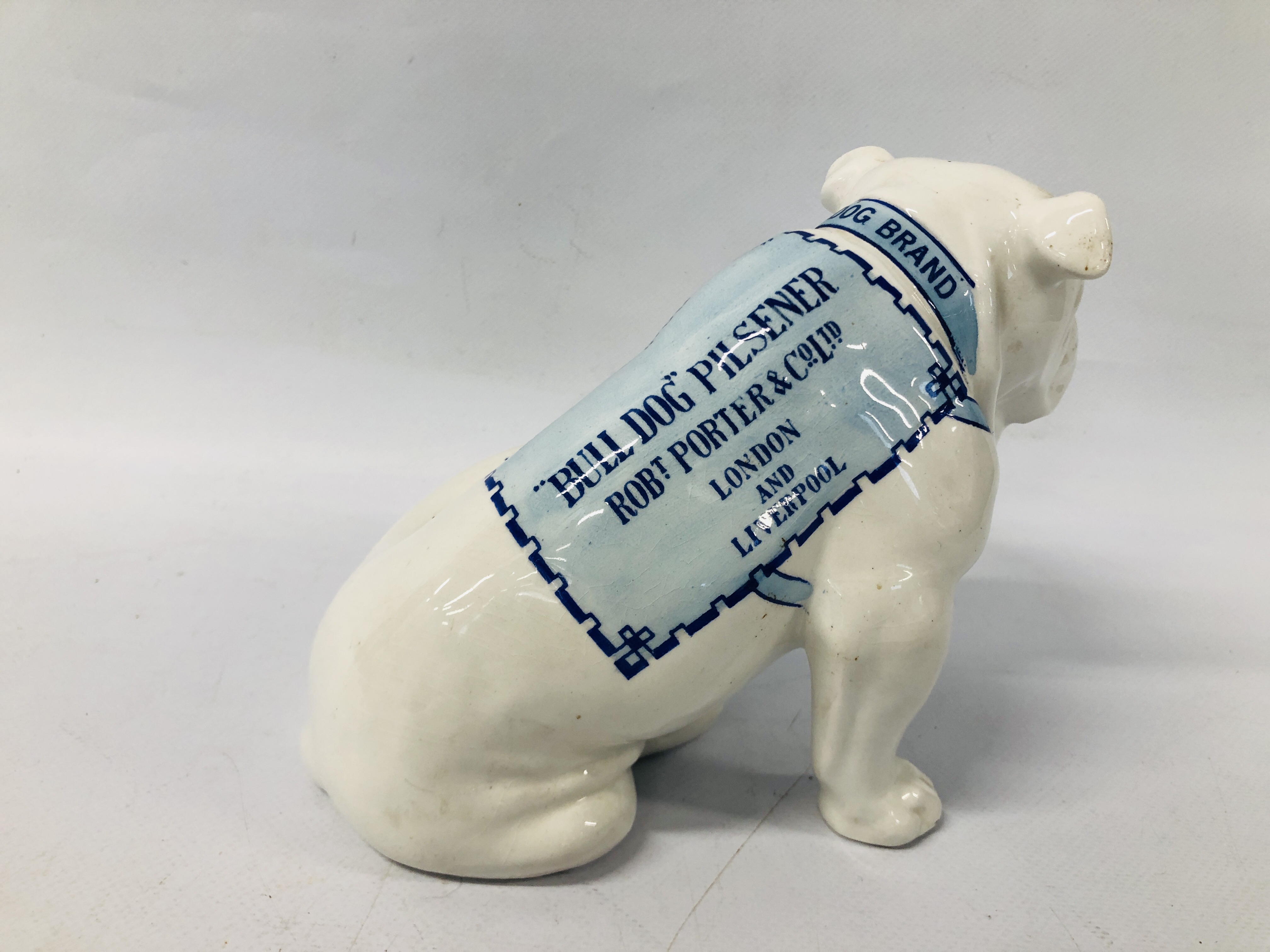 A ROYAL DOULTON ADVERTISING MODEL OF A BULLDOG "PILSENER" AND GUINNESS H 14.5CM. - Image 7 of 9