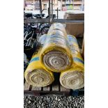 3 X ROLLS OF 100MM ISOVER PARTY WALL RD INSULATION.