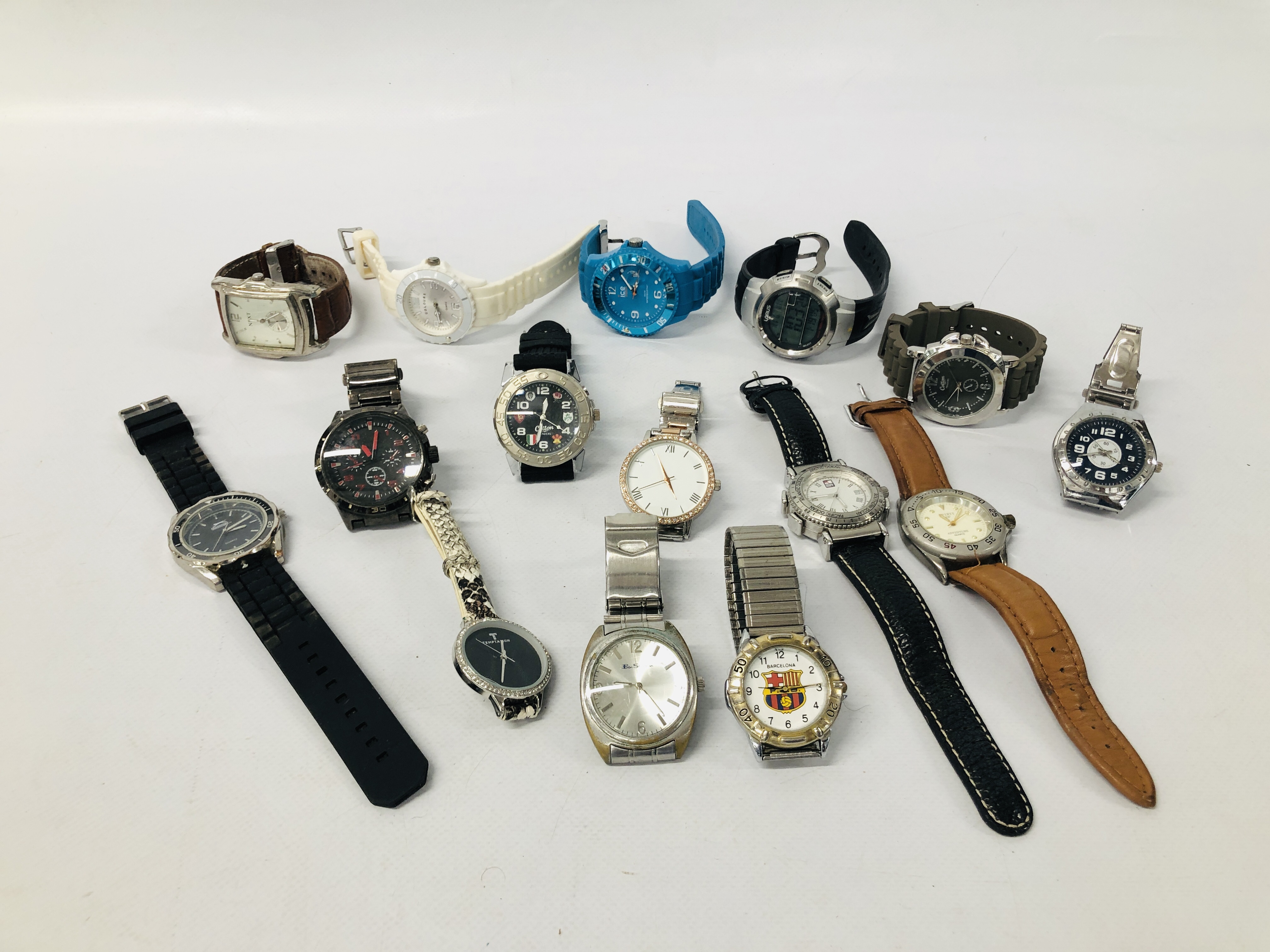 COLLECTION OF ASSORTED WATCHES TO INCLUDE SOME DESIGNER BRANDED