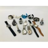 COLLECTION OF ASSORTED WATCHES TO INCLUDE SOME DESIGNER BRANDED