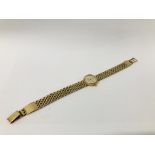 SOVEREIGN 9CT. GOLD CASED WRIST WATCH ON A 9CT.