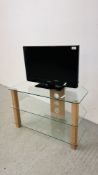 PANASONIC 24 INCH TELEVISION MODEL TX-L24C3B WITH REMOTE CONTROL - SOLD AS SEEN PLUS A MODERN THREE