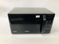 SAMSUNG BLACK FINISH MICROWAVE - SOLD AS SEEN