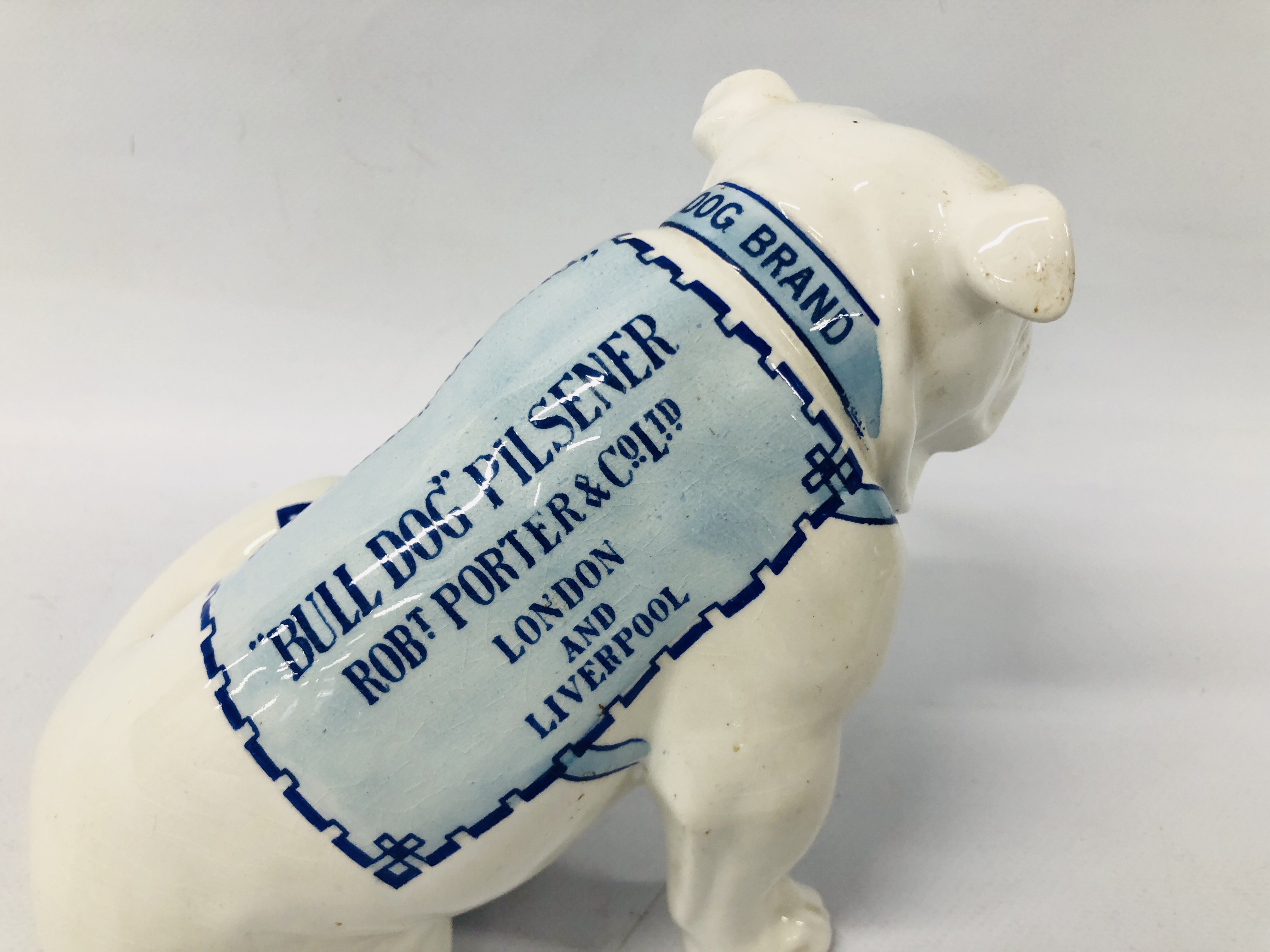 A ROYAL DOULTON ADVERTISING MODEL OF A BULLDOG "PILSENER" AND GUINNESS H 14.5CM. - Image 6 of 9