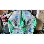 4 X PACKS OF 125MM KNAUF SLAB INSULATION (4 PIECES PER PACK) 1200MM X 455MM.