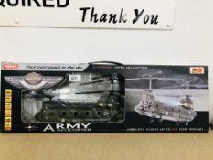 A BOXED ARMX RC HELICOPTER - SOLD AS SEEN