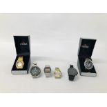 FIVE CITIZEN WRIST WATCHES ALONG WITH A PULSAR CHRONOGRAPH WRIST WATCH