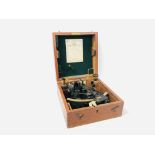 A VINTAGE CASED "HUSAN" SEXTANT NO. 35935 BY HENRY HUGHES & SONS LTD.