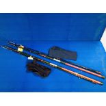 2 TONY ALLEN SUPER CASTNG SIX "S" 2 PIECE BEECH RODS