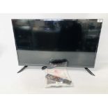 JVC 32 INCH LED TV WITH BUILT IN DVD PLAYER - LT-32C365 WITH REMOTE CONTROL AND INSTRUCTIONS - SOLD