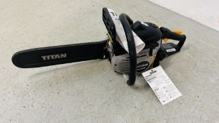 TITAN TTL632CHN 35CC PETROL CHAINSAW WITH INSTRUCTIONS.