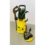 K'ARCHER K4 PREMIUM ECOLOGIC PRESSURE WASHER PLUS PATIO CLEANING ATTACHMENT - SOLD AS SEEN