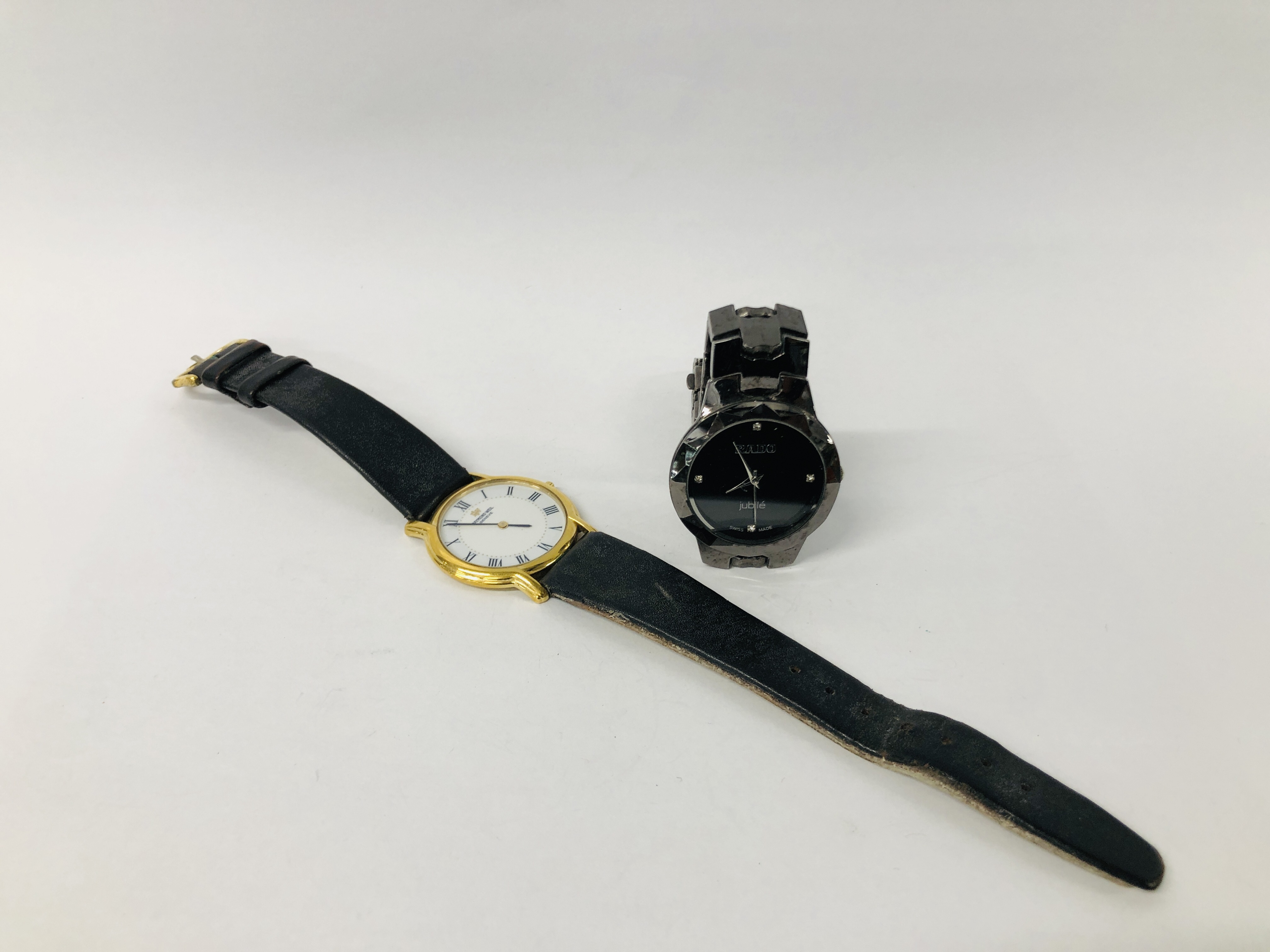 GENT'S WRIST WATCH MARKED RAYMOND WEIL + ONE OTHER MARKED RADO