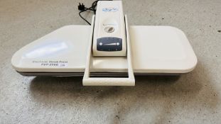 JOY'S SUPERIOR ELECTRONIC STEAM PRESS MODEL PSP-206E - SOLD AS SEEN
