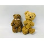 TWO VINTAGE MINIATURE TEDDY BEARS