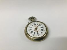 "ROSSKOPF" SYSTEME SWISS MADE POCKET WATCH, ENAMELLED DIAL A/F D 6CM.