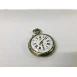 "ROSSKOPF" SYSTEME SWISS MADE POCKET WATCH, ENAMELLED DIAL A/F D 6CM.